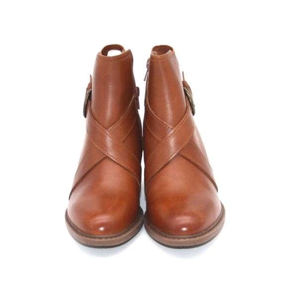 {Clarks} Women's Scene Strap Ankle Boot - Size 10M in Cognac Brown - Picture 3 of 13